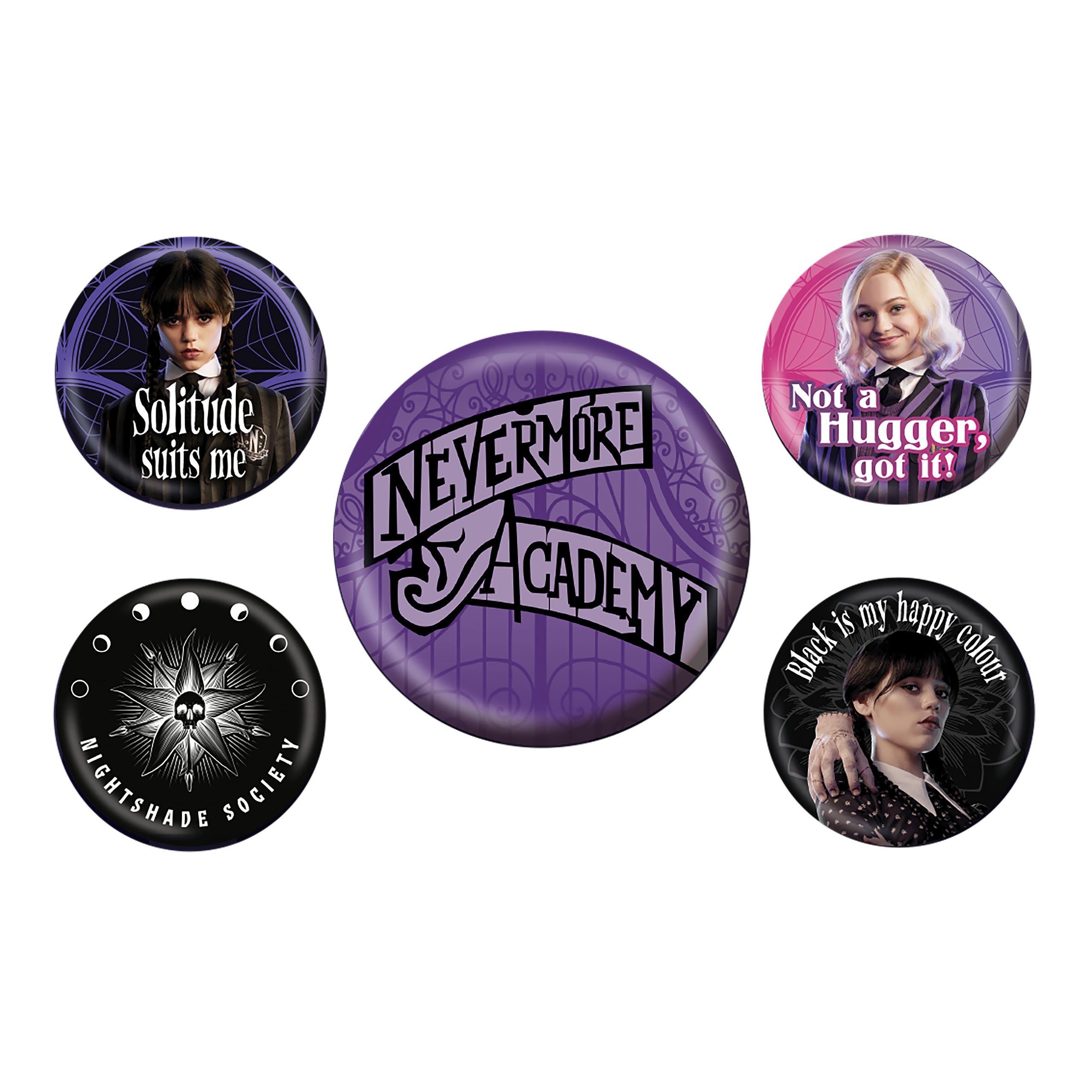 Product image Wednesday - Nevermore Button 5-piece Set