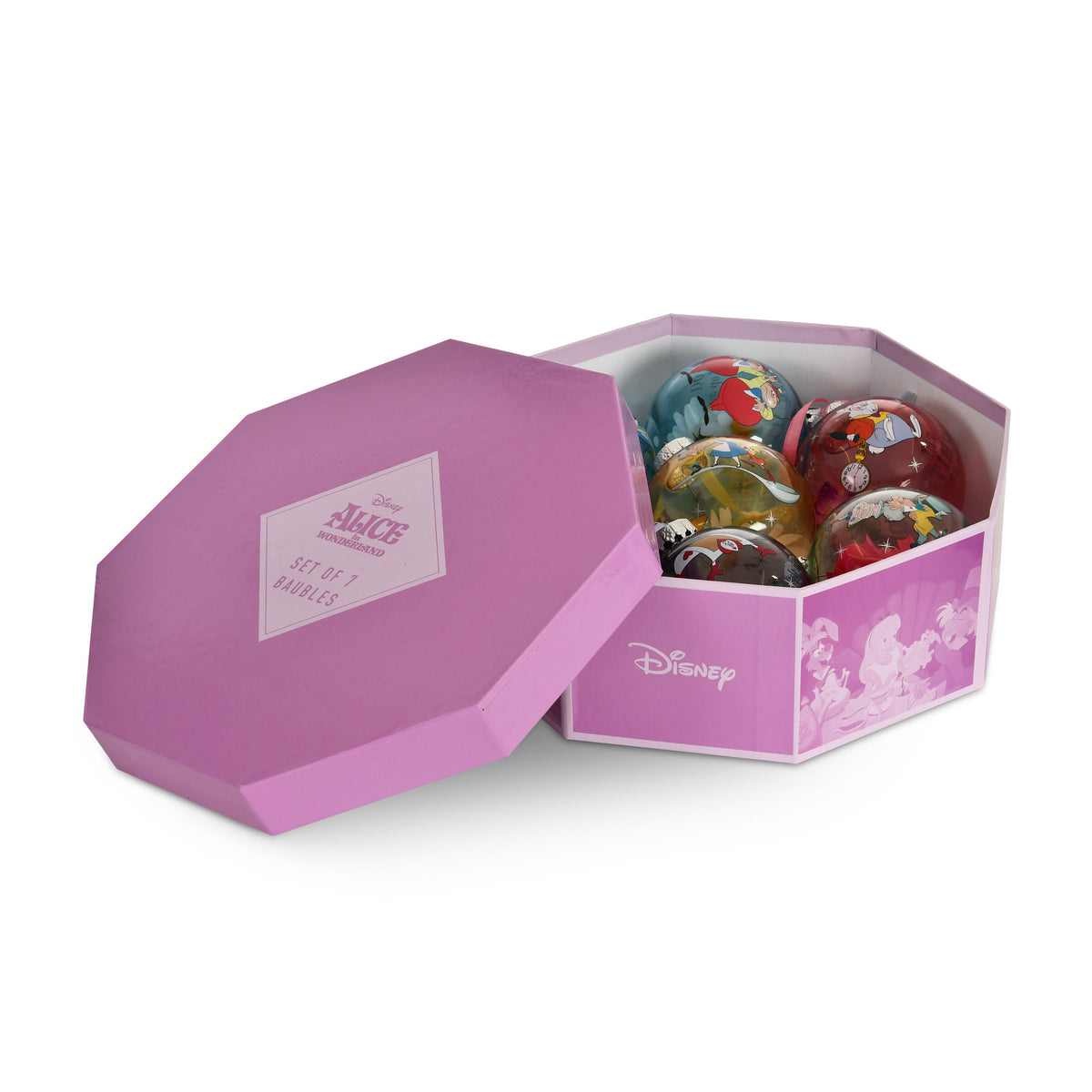Zdjęcie produktu Alicja w Krainie Czarów - Postacie Bombki Choinkowe 7 szt.