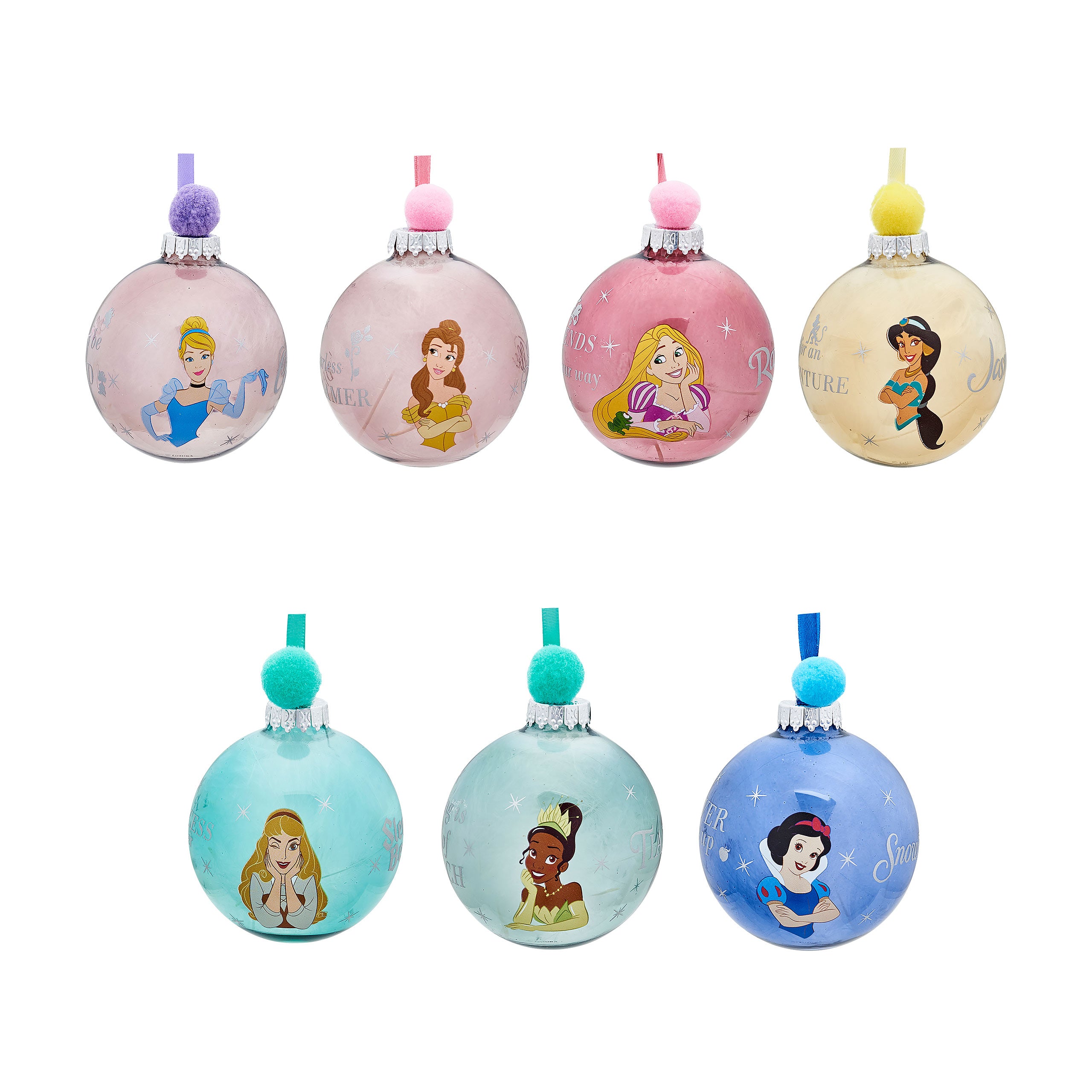 Zdjęcie produktu Disney Princess - Bombki choinkowe z postaciami 7 szt.