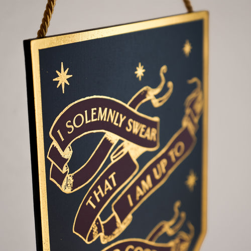 Product image Harry Potter - I Solemnly Swear Alumni Wooden Wall Sign