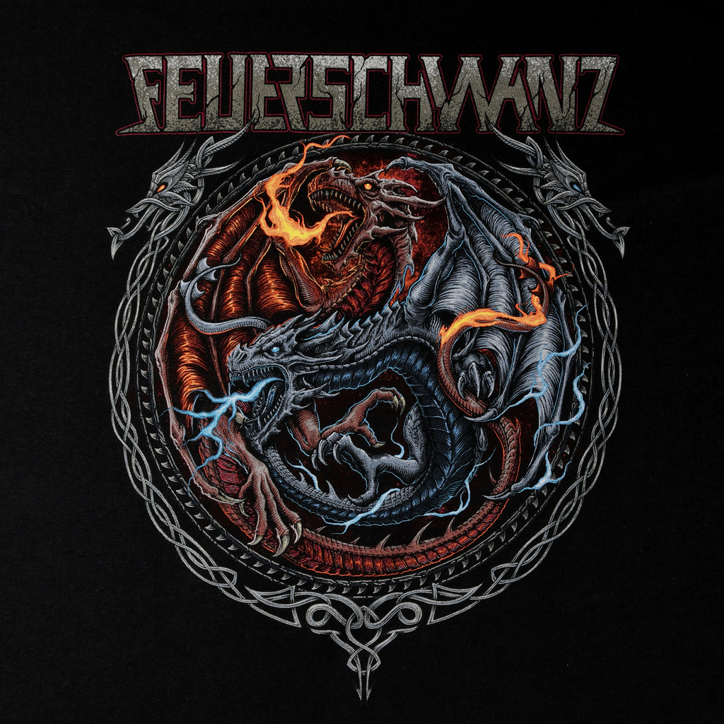 Zdjęcie produktu Feuerschwanz - Lód i Ogień T-Shirt czarny