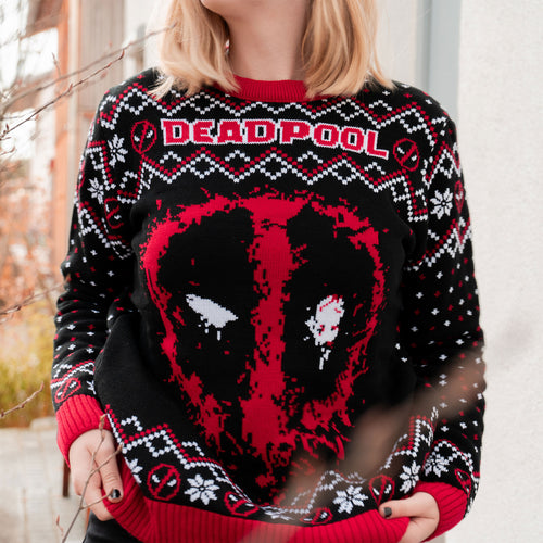 Zdjęcie produktu Deadpool - Spray Sweter Dzianinowy