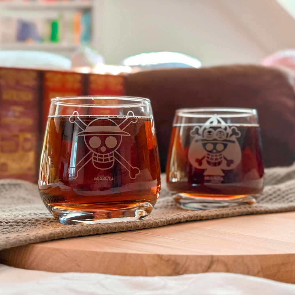 Zdjęcie produktu One Piece - Luffy & Ace Szklanki Zestaw 2 szt.