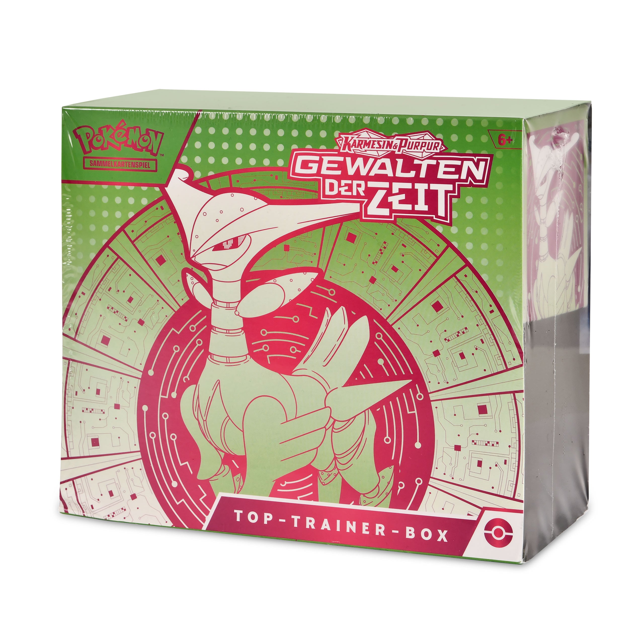 Zdjęcie produktu Pokemon - Szkarłat i Purpura Siły Czasu Żelazny Liść Top-Trener-Box