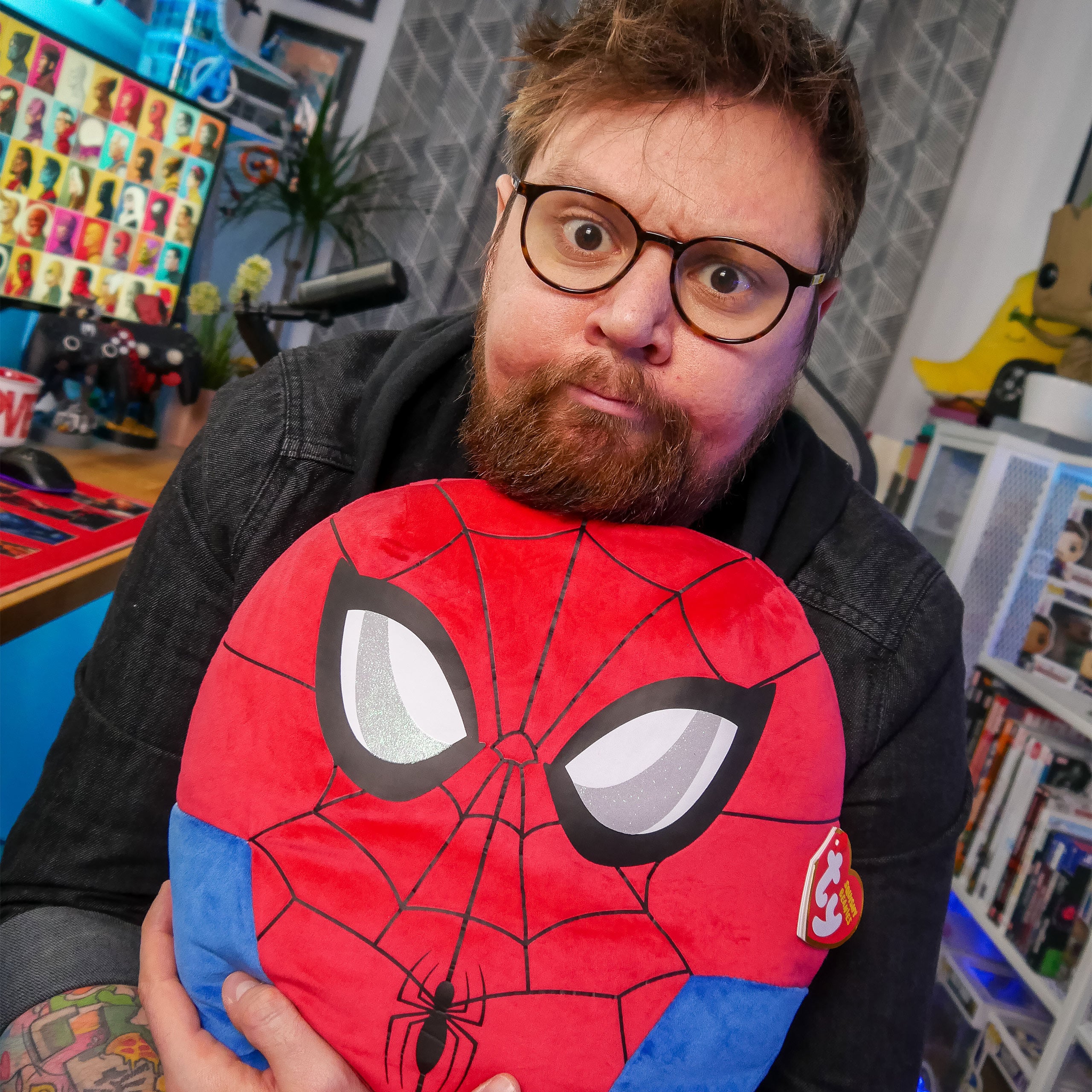 Zdjęcie produktu Spider-Man Squishy Beanies Poduszka Pluszowa 35cm - Marvel