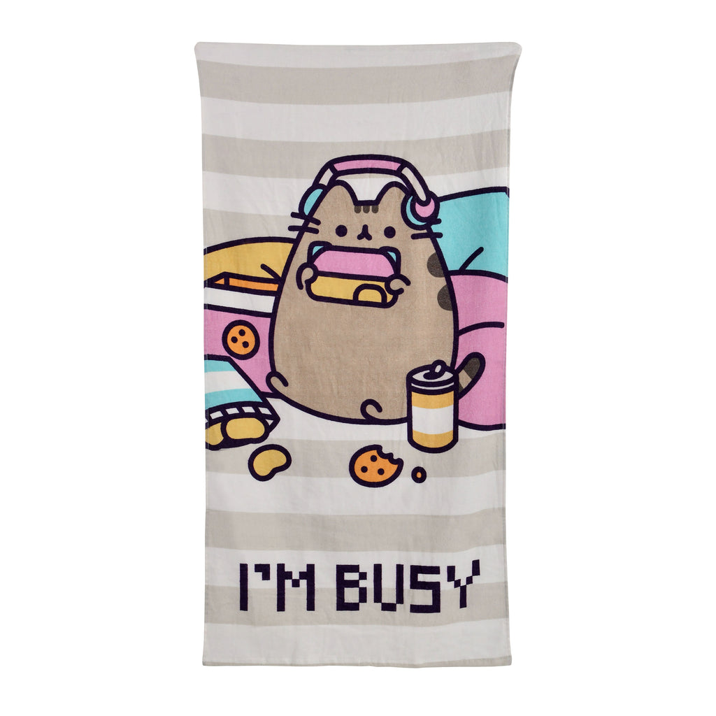 Zdjęcie produktu Pusheen - Ręcznik kąpielowy 'I'm Busy'