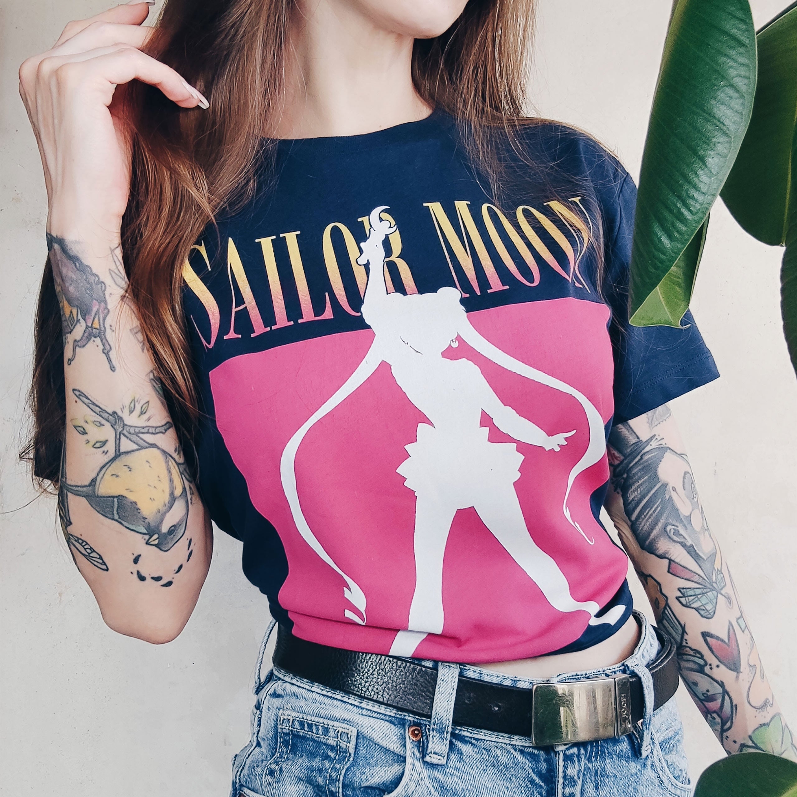 Zdjęcie produktu Sailor Moon - Sylwetka T-Shirt niebieski