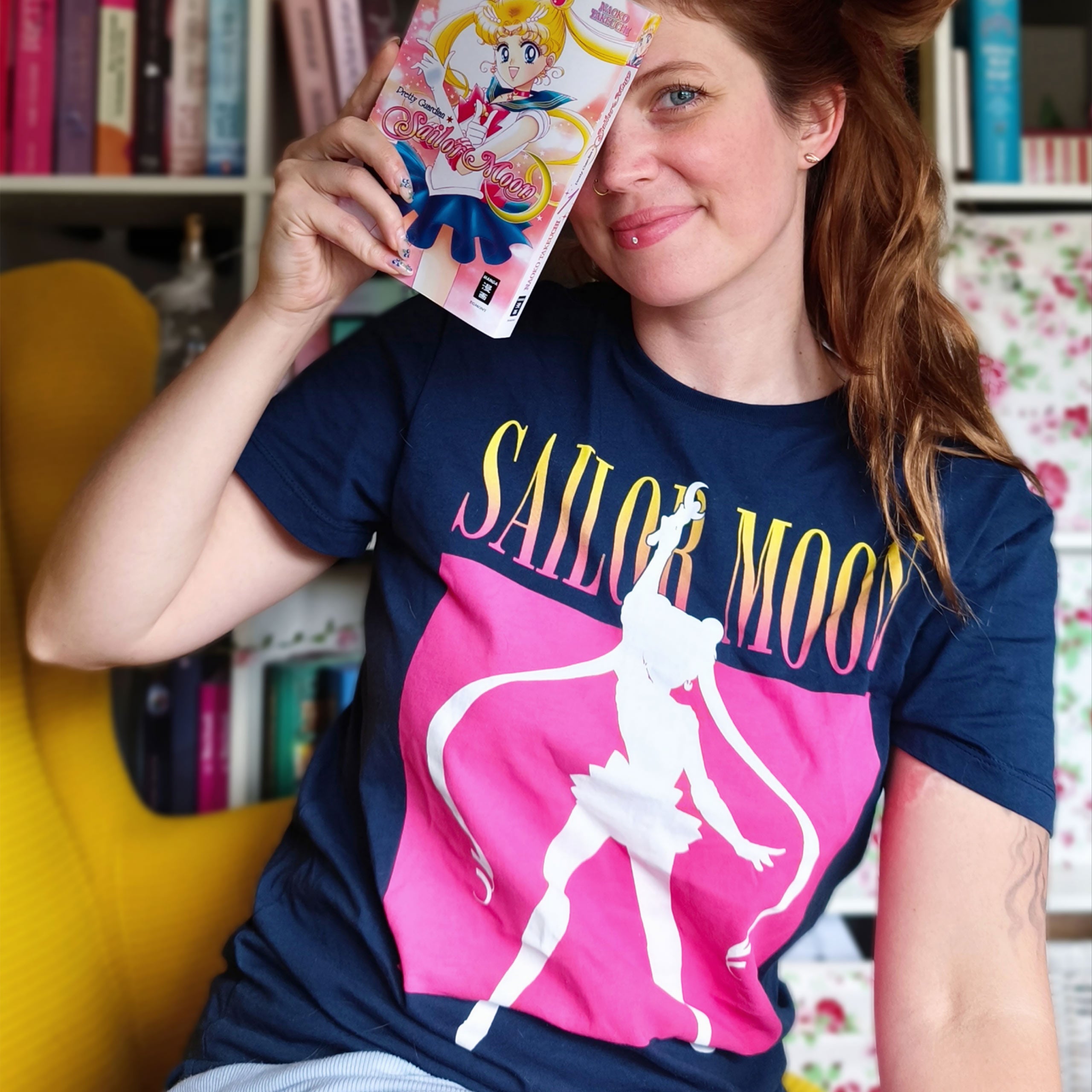 Zdjęcie produktu Sailor Moon - Sylwetka T-Shirt niebieski