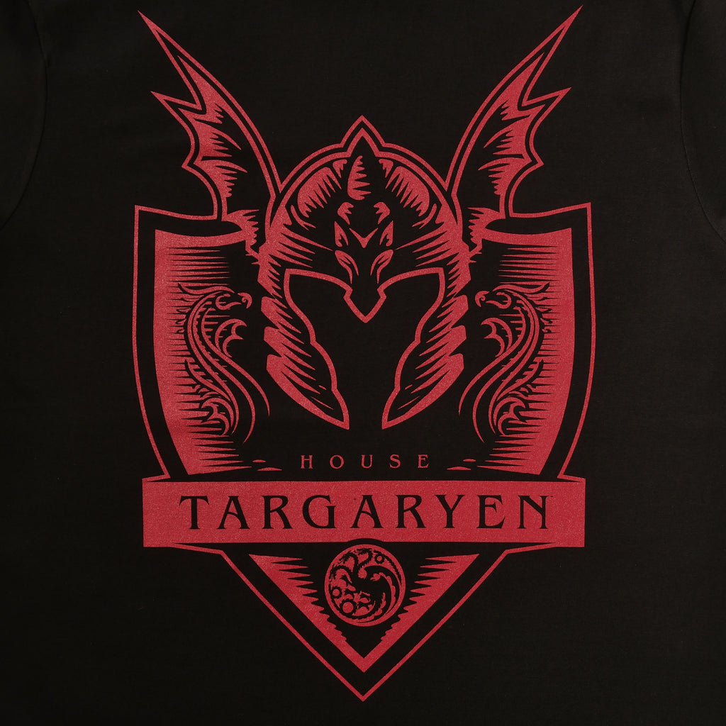 Zdjęcie produktu Czarna koszulka Targaryen - House of the Dragon