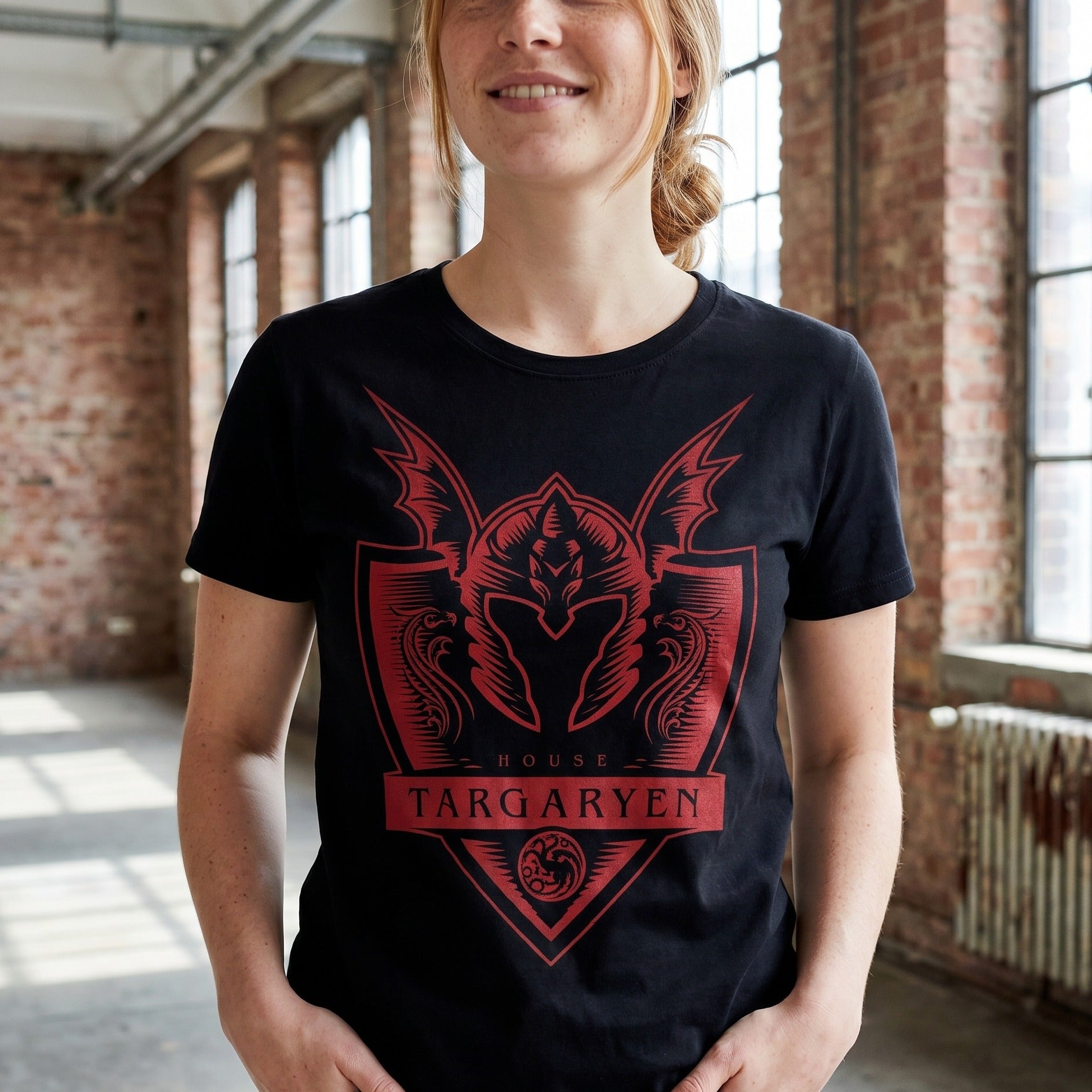 Zdjęcie produktu Czarna koszulka Targaryen - House of the Dragon