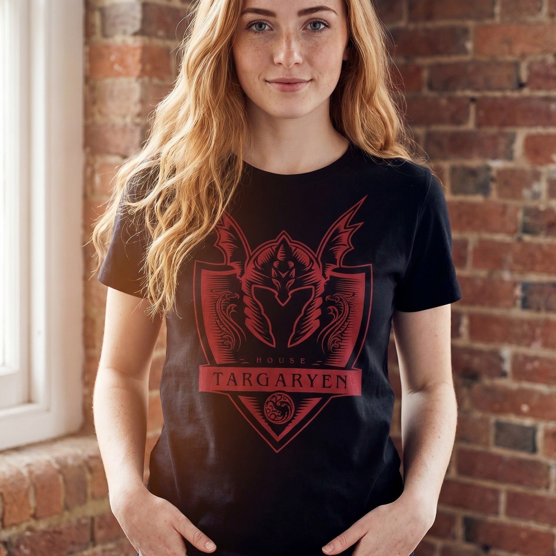 Zdjęcie produktu Czarna koszulka Targaryen - House of the Dragon