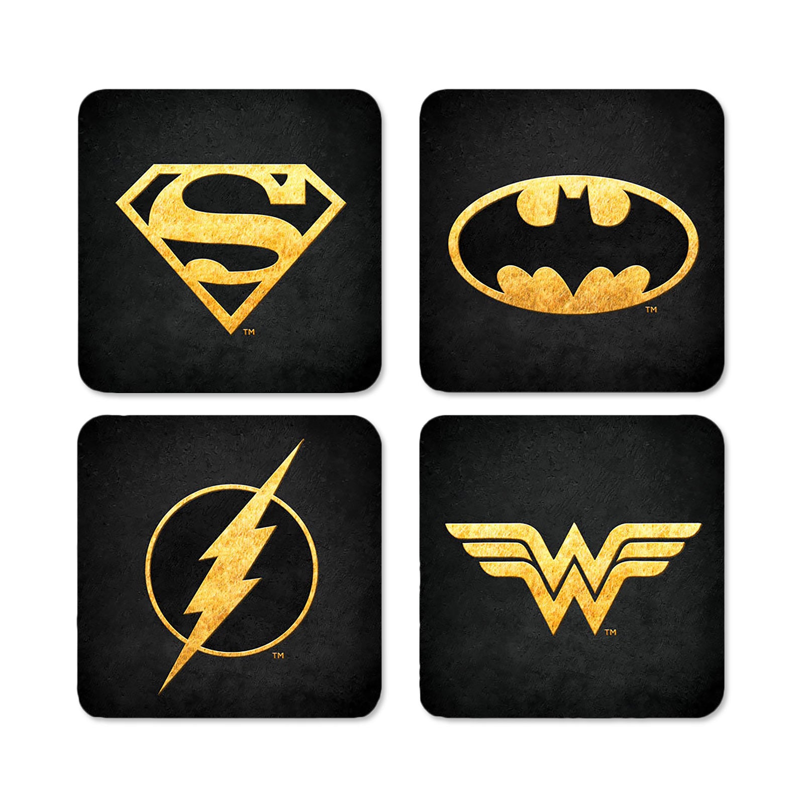 Zdjęcie produktu Podkładki DC Comics Logos Zestaw 4 szt.