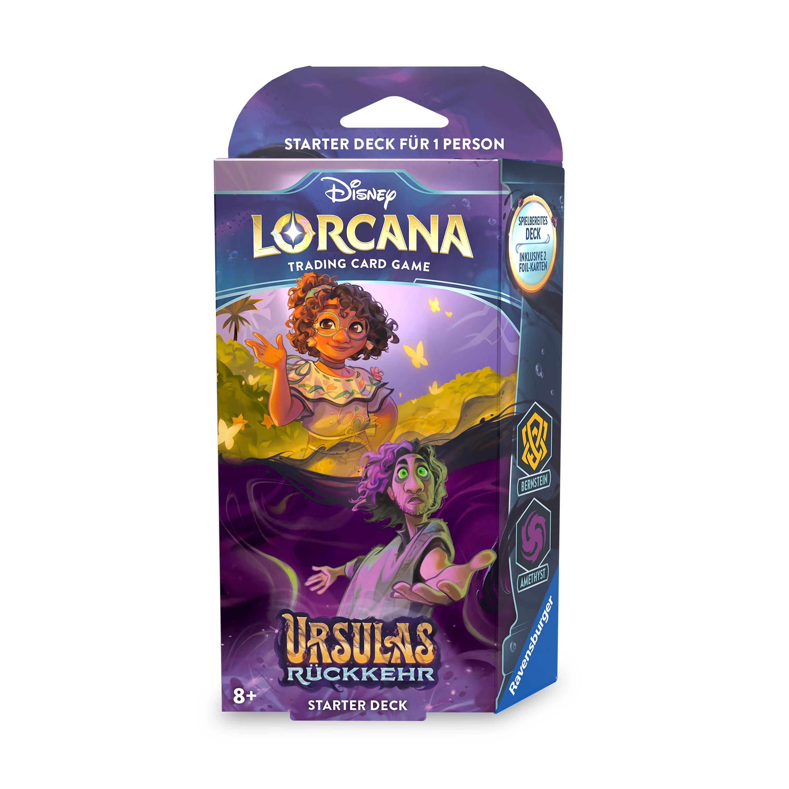 Zdjęcie produktu Disney Lorcana Bursztynowy i Ametystowy Zestaw Startowy - Powrót Ursuli Gra Karciana