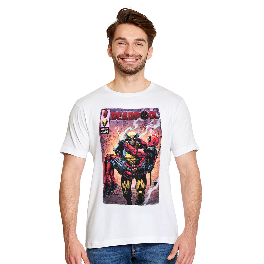 Zdjęcie produktu Deadpool i Wolverine Best Bubs Comics T-Shirt biały