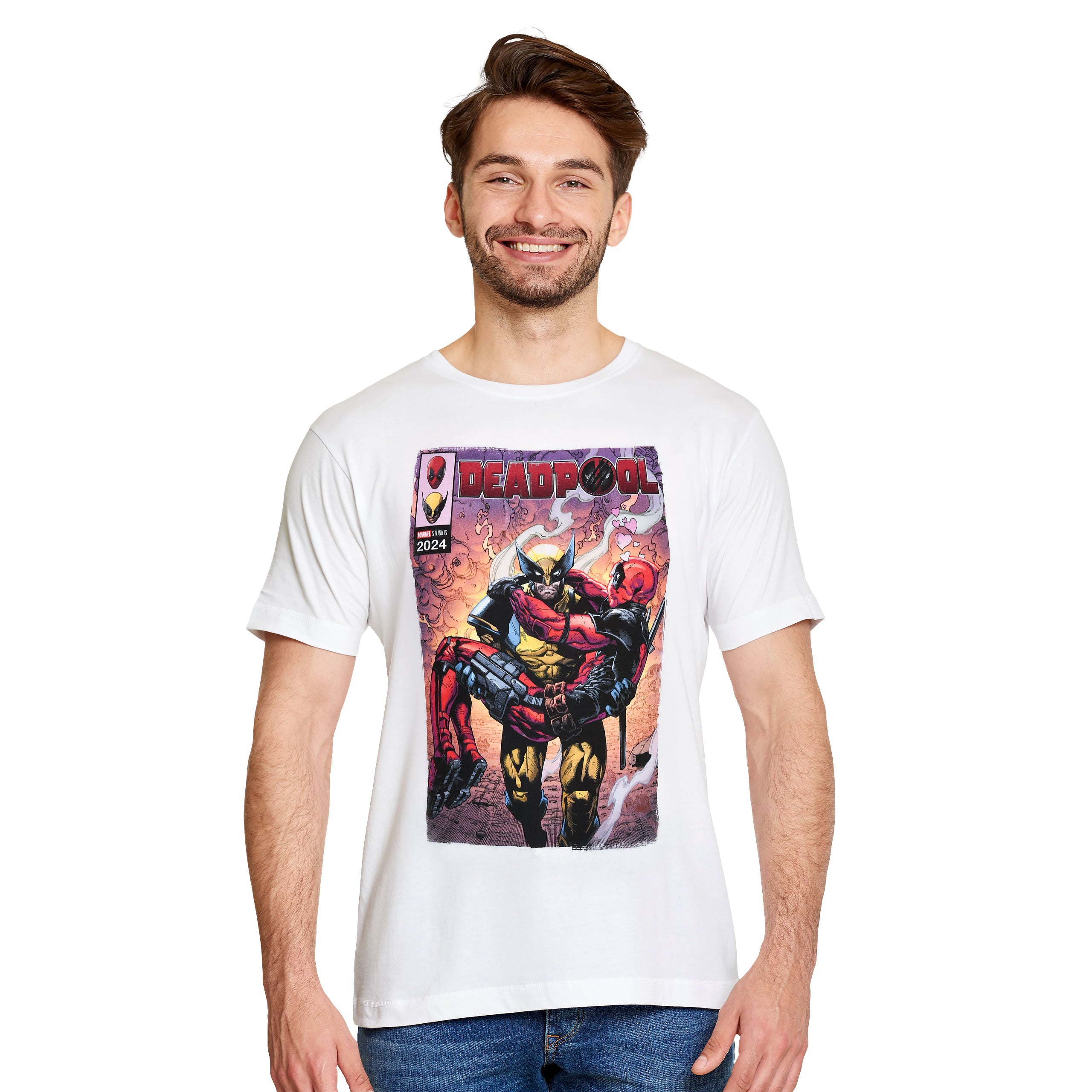 Zdjęcie produktu Deadpool i Wolverine Best Bubs Comics T-Shirt biały