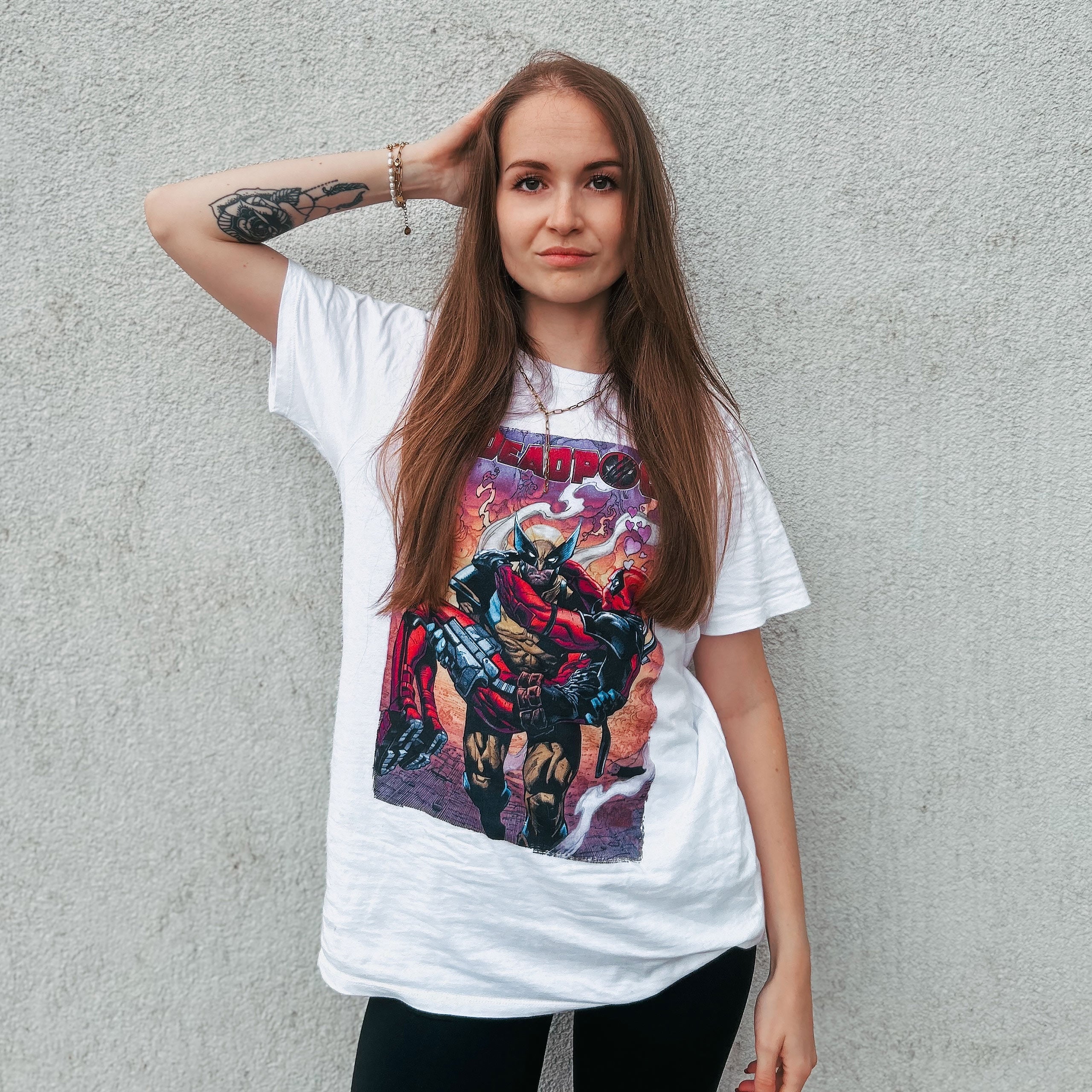 Zdjęcie produktu Deadpool i Wolverine Best Bubs Comics T-Shirt biały