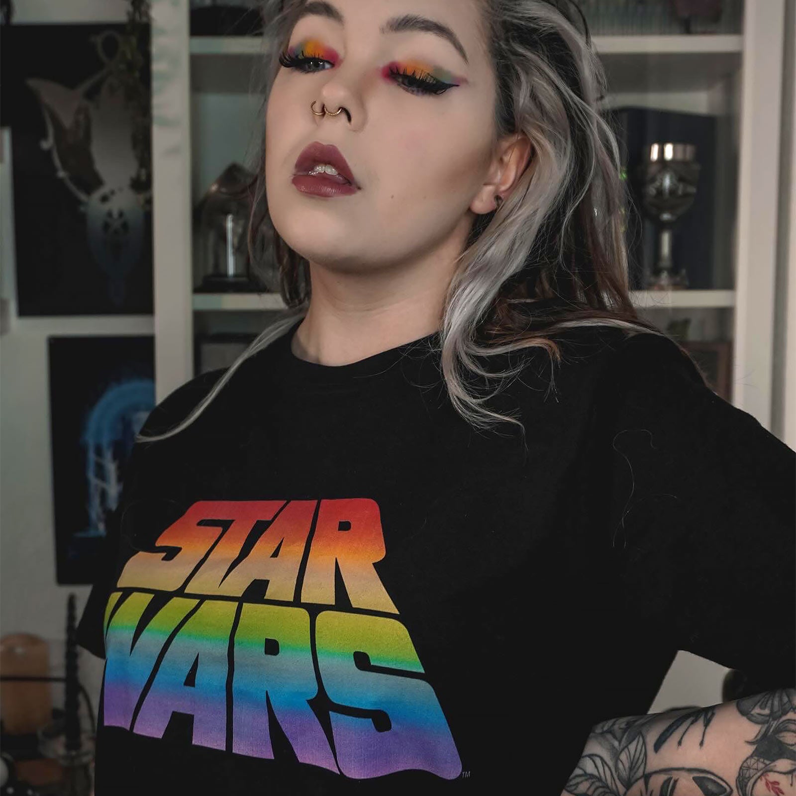Zdjęcie produktu Star Wars - Pride Logo Koszulka czarna