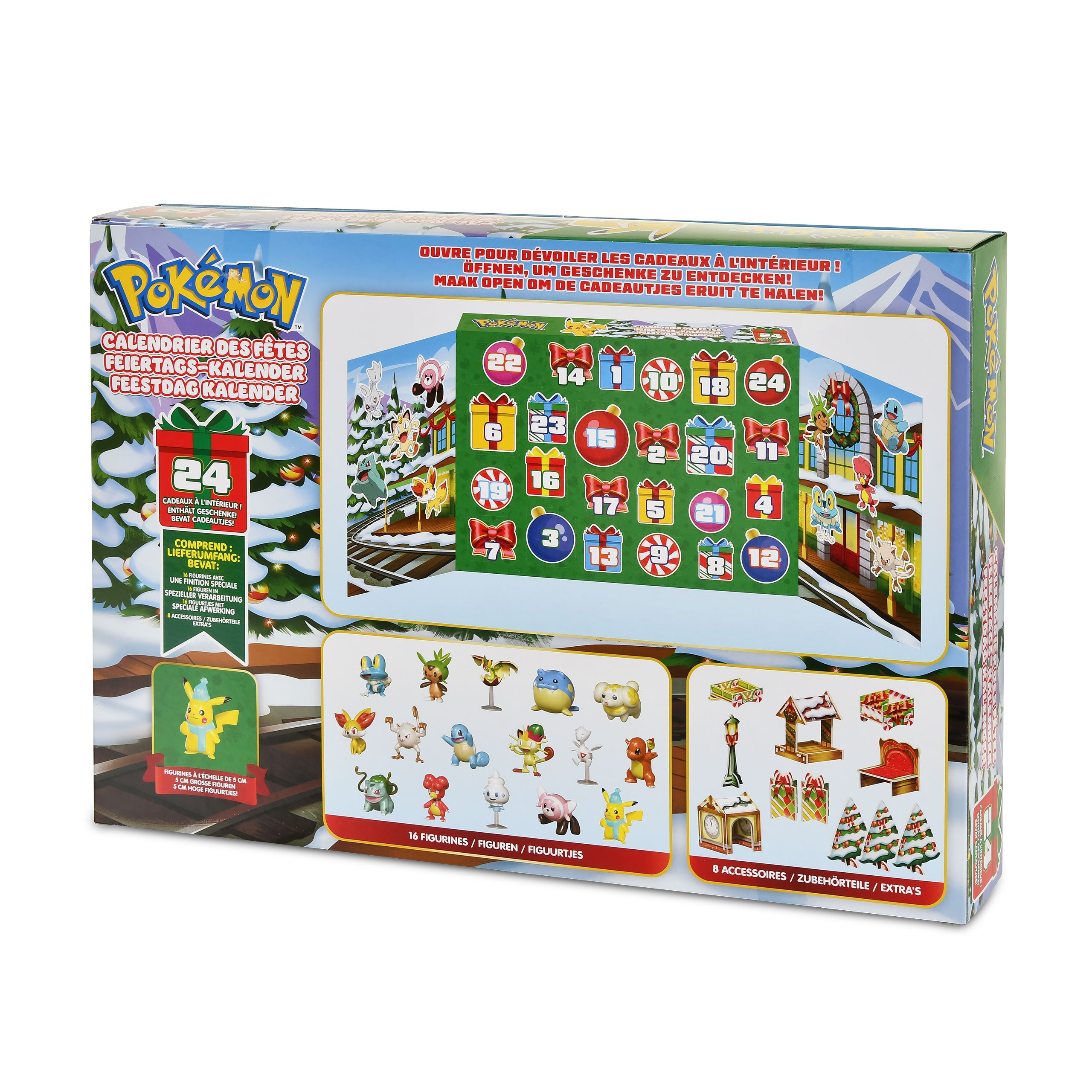 Zdjęcie produktu Pikachu Happy Holidays Kalendarz Adwentowy - Pokemon