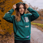 Zdjęcie produktu Bluza z kapturem Scout Symbol Military zielona - Attack on Titan