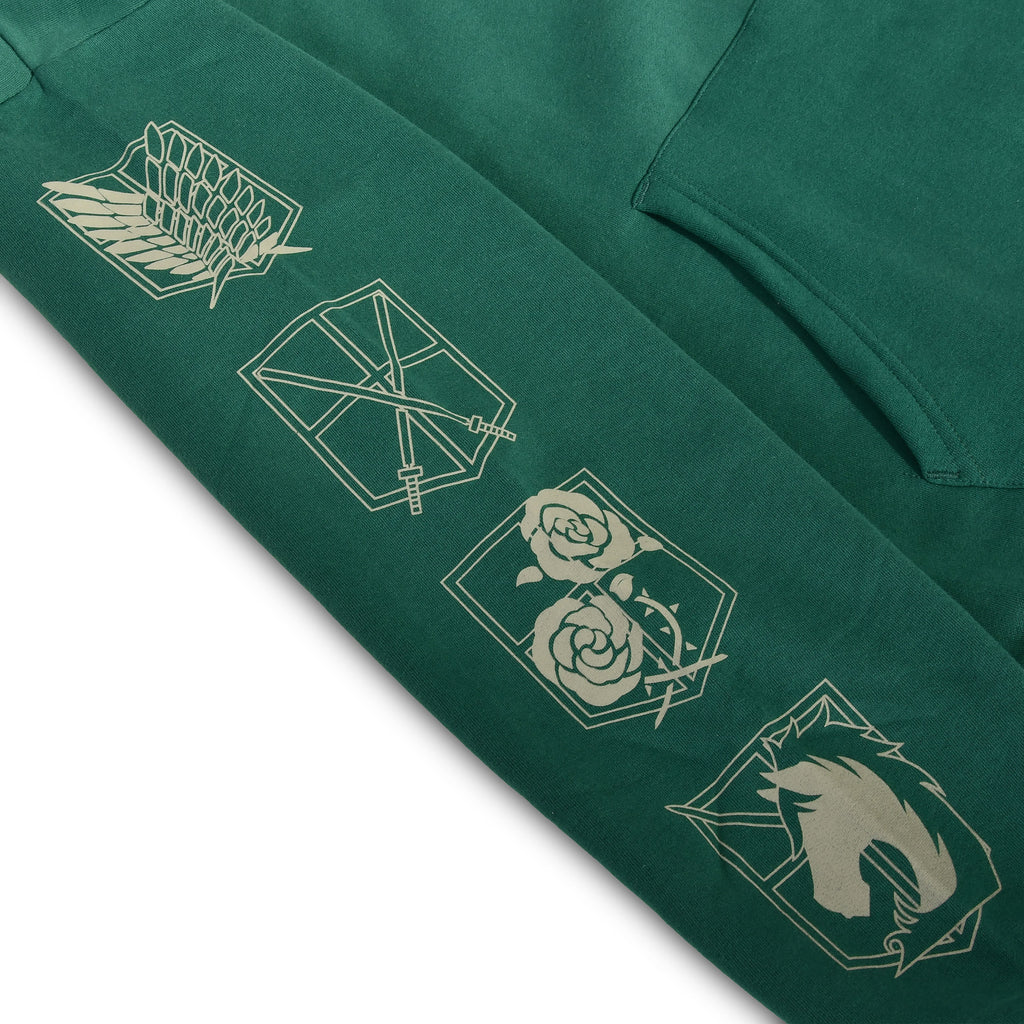 Zdjęcie produktu Bluza z kapturem Scout Symbol Military zielona - Attack on Titan