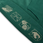 Zdjęcie produktu Bluza z kapturem Scout Symbol Military zielona - Attack on Titan