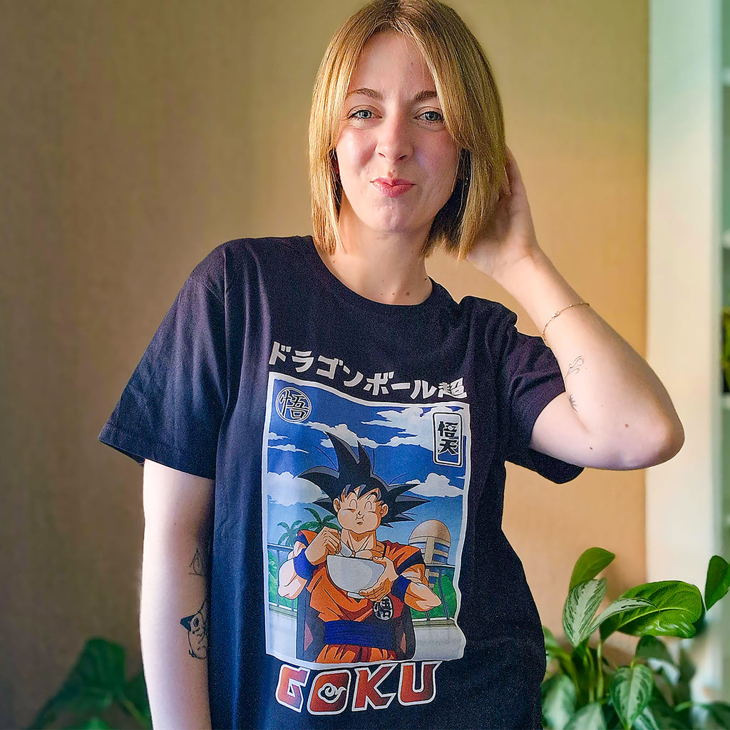 Zdjęcie produktu Dragon Ball - Goku Eat T-Shirt czarne