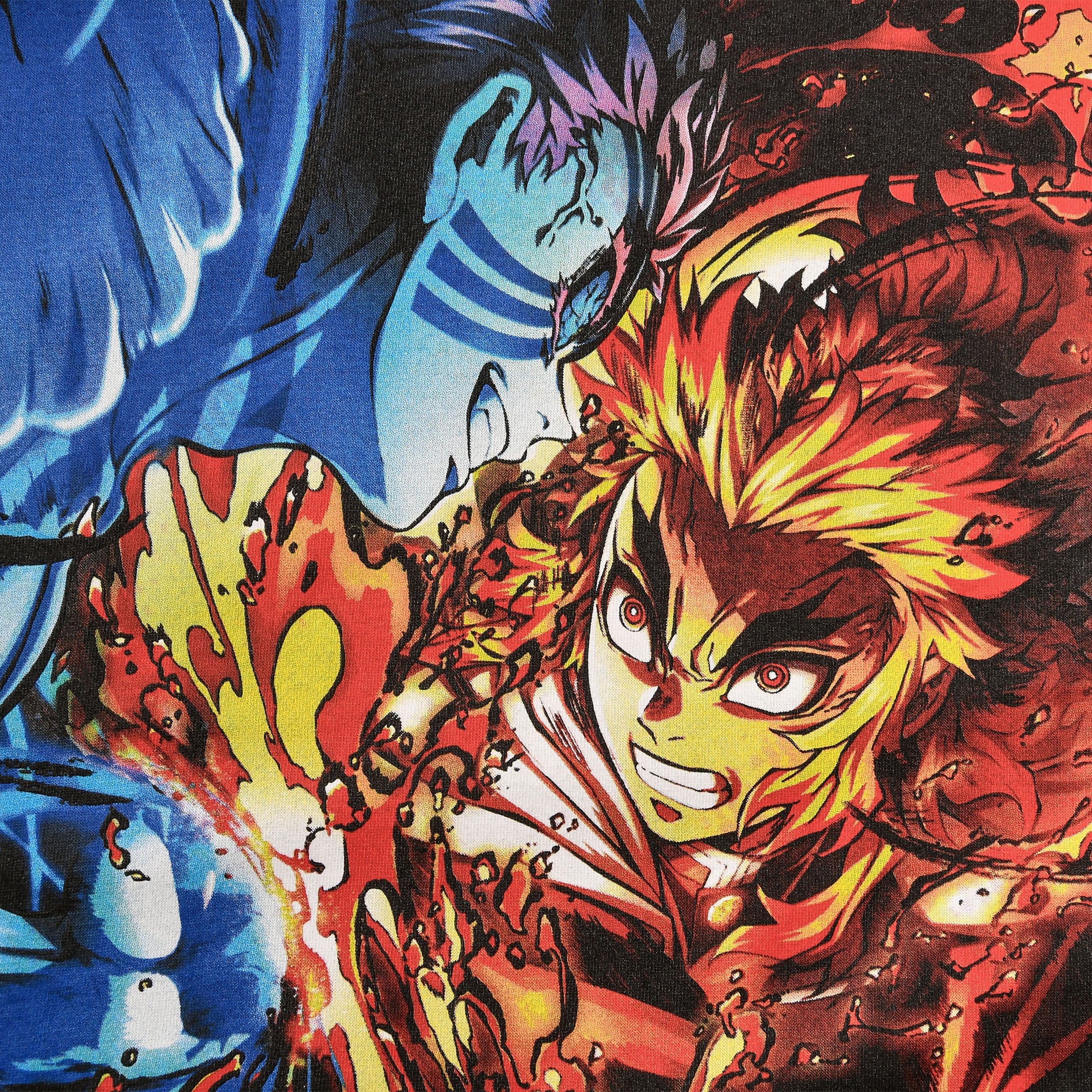 Zdjęcie produktu Demon Slayer - Akaza vs. Rengoku Koszulka czarna