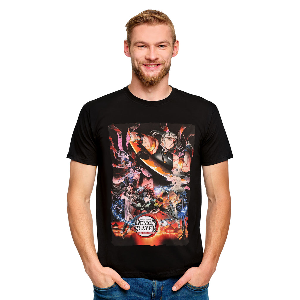Zdjęcie produktu Demon Slayer - Koszulka z postaciami czarna