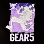 Product image One Piece: Gear 5 - Monkey D. Luffy T-Shirt Black