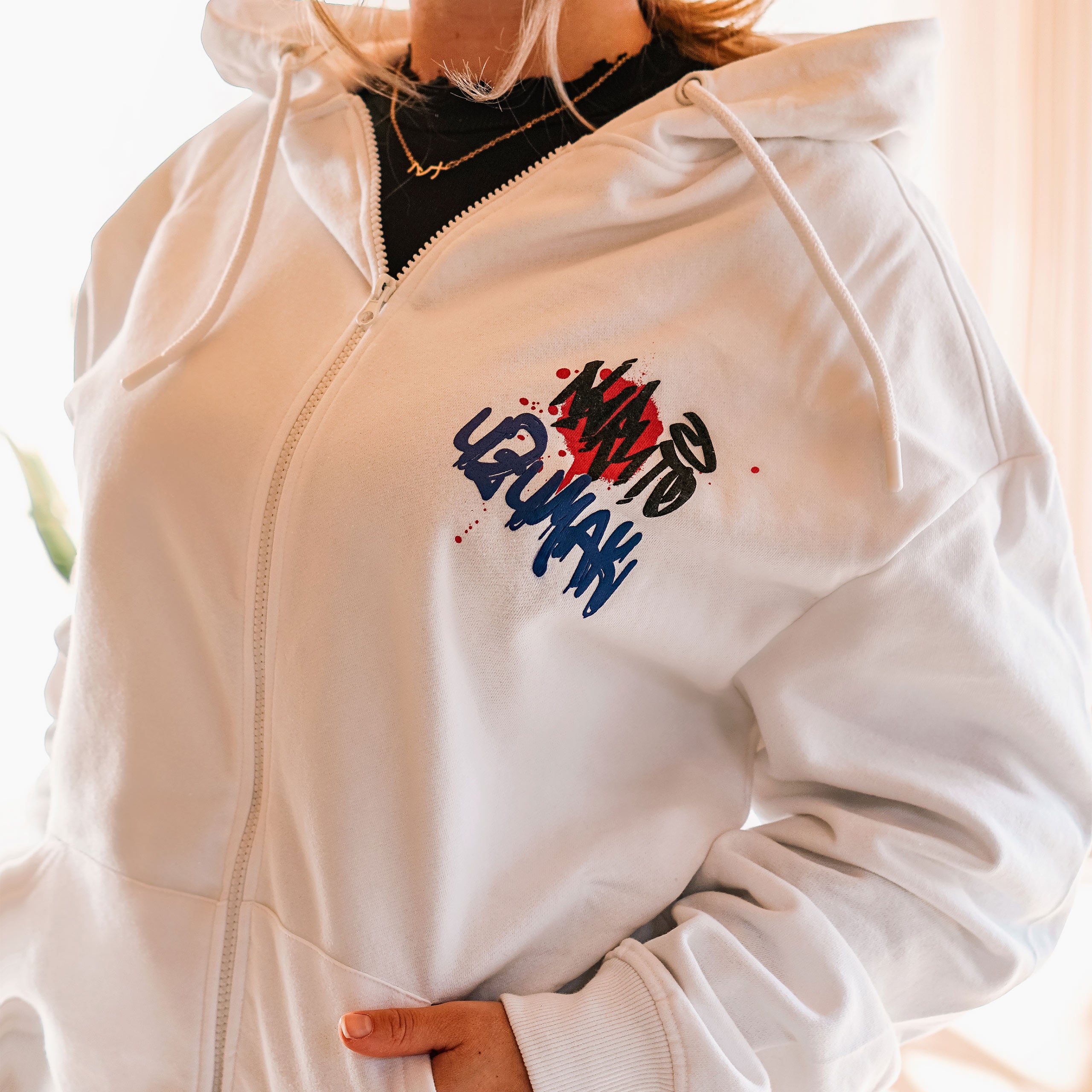 Zdjęcie produktu Naruto - Graffiti bluza z kapturem biała