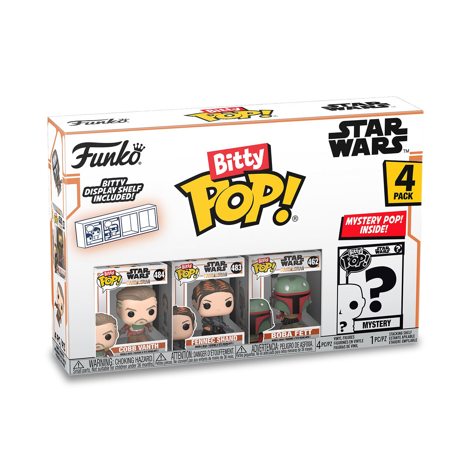Zdjęcie produktu Star Wars The Mandalorian - Funko Bitty Pop Zestaw 4 figurek Seria 3