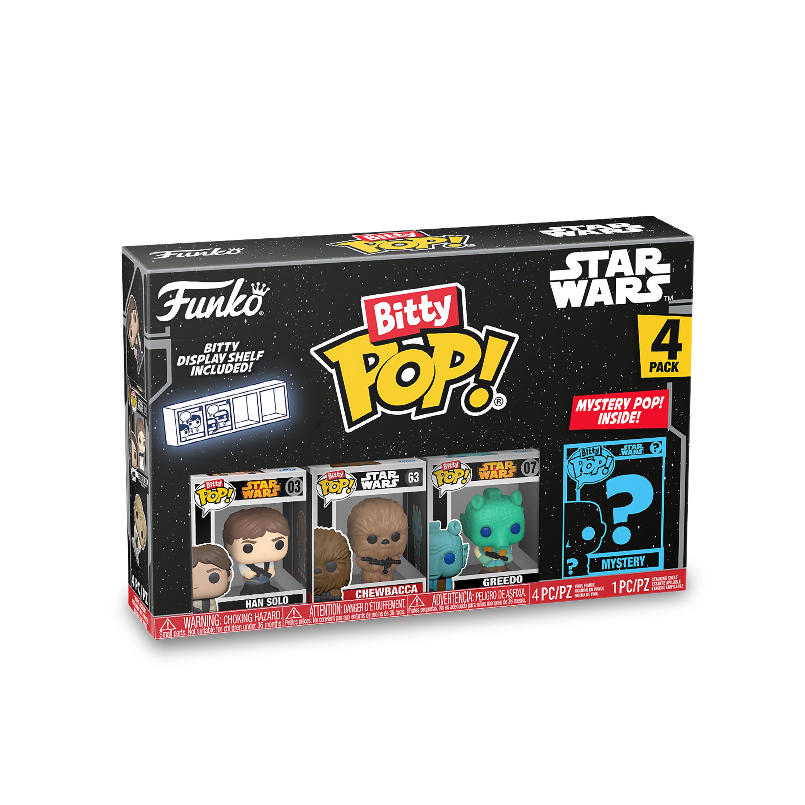 Zdjęcie produktu Star Wars - Zestaw 4 figurek Funko Bitty Pop Seria 3