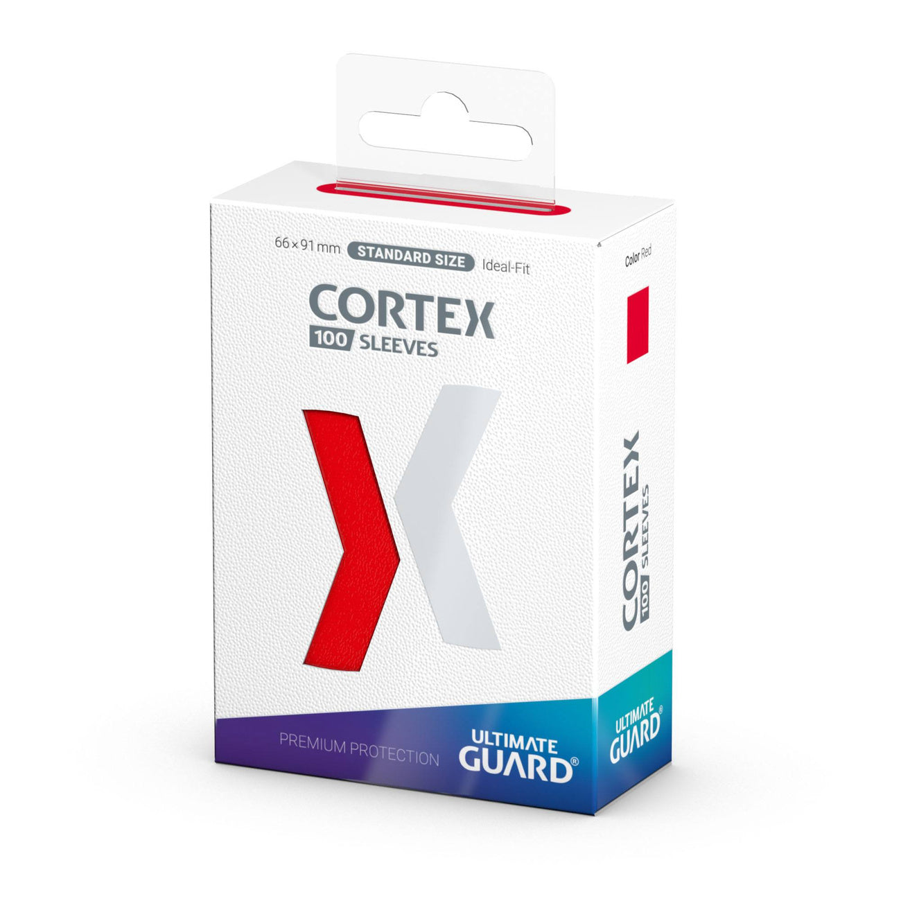 Zdjęcie produktu Koszulki na karty Cortex czerwone 100 szt. Ultimate Guard – standard TCG