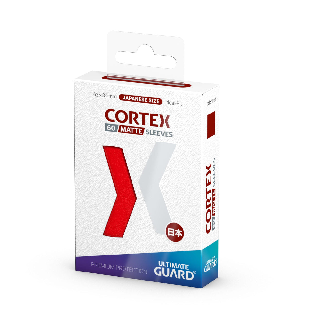 Zdjęcie produktu Koszulki na karty Cortex matowa czerwień 60 szt. Ultimate Guard do TCG, rozmiar japoński