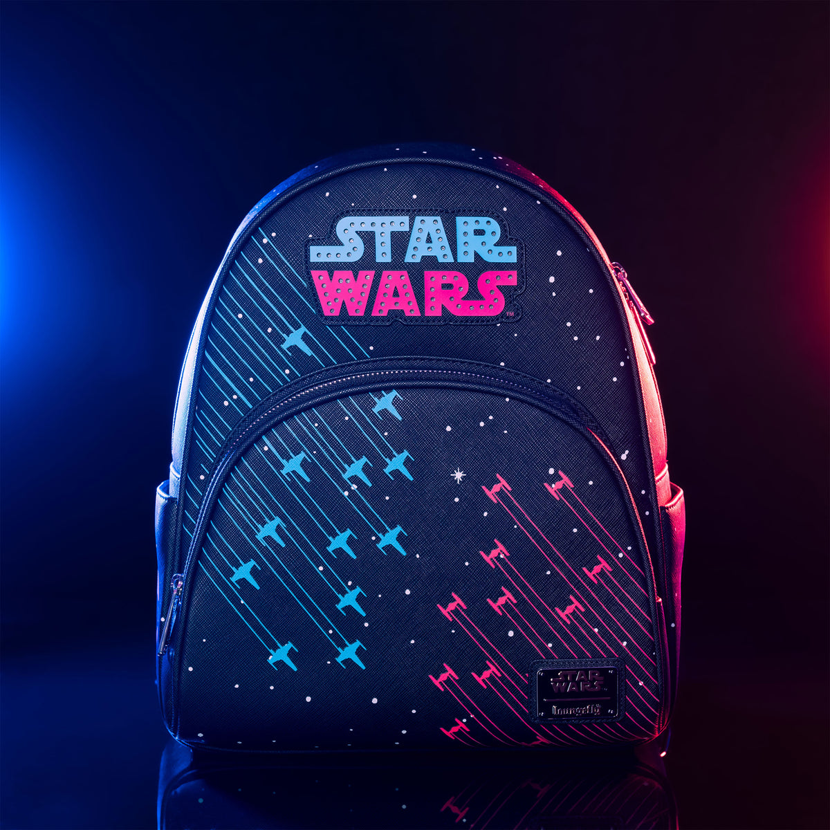 Zdjęcie produktu Star Wars - Neonowy plecak z lat 70. z oświetleniem
