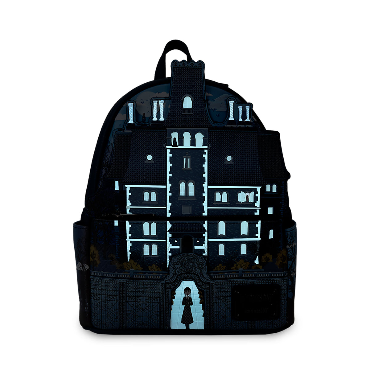 Zdjęcie produktu Wednesday - Nevermore Academy Glow in the Dark Mini Plecak