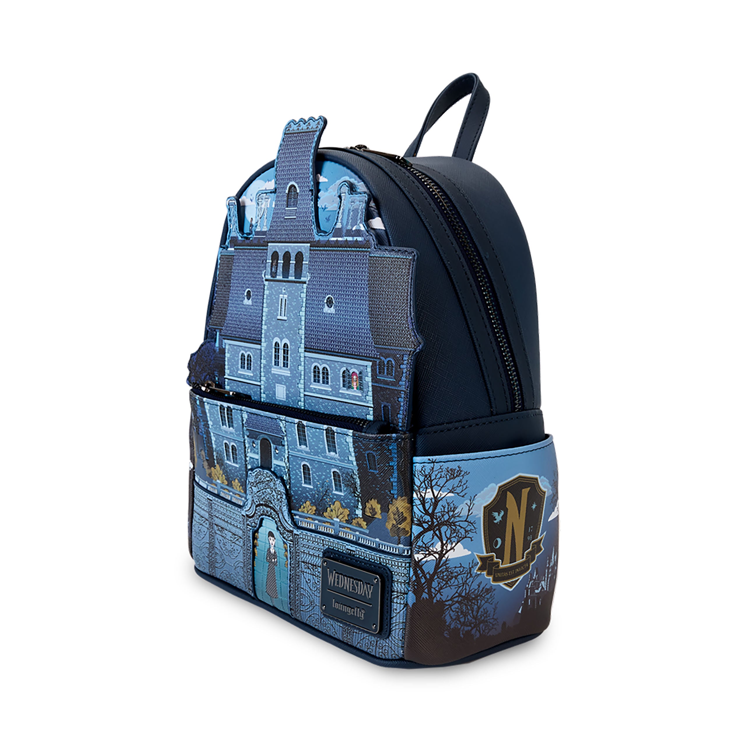 Zdjęcie produktu Wednesday - Nevermore Academy Glow in the Dark Mini Plecak