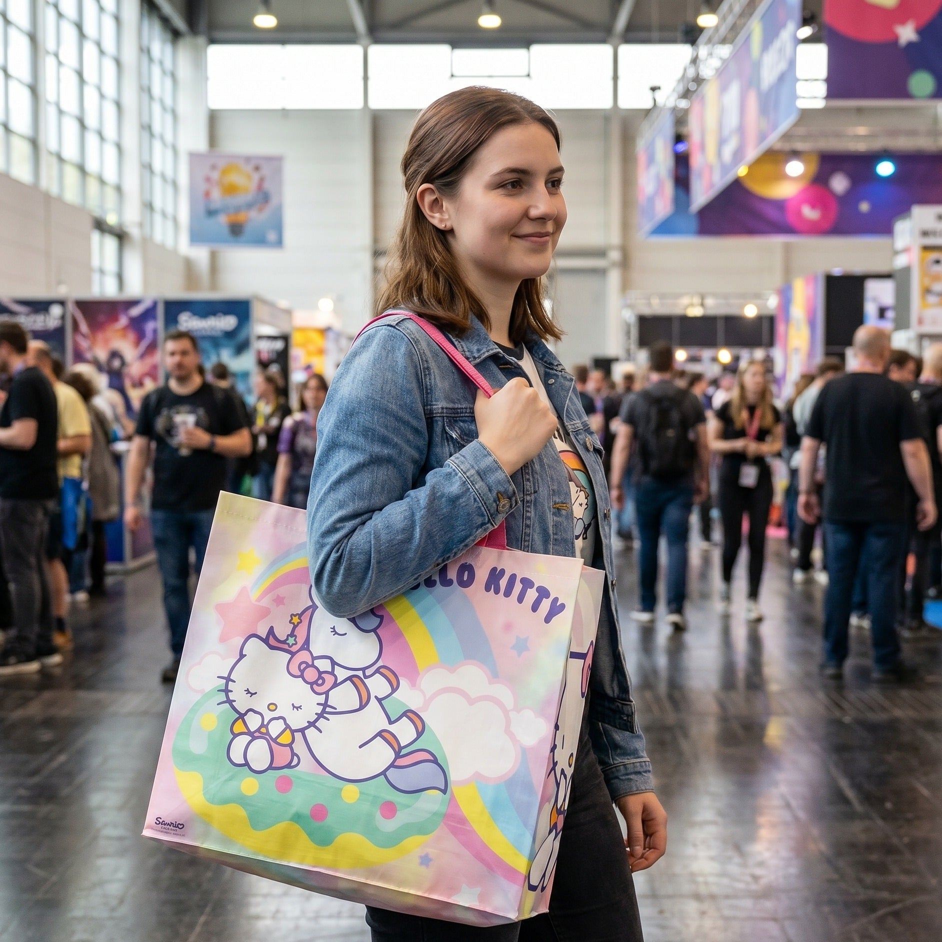 Zdjęcie produktu Hello Kitty - Torba na zakupy z jednorożcem