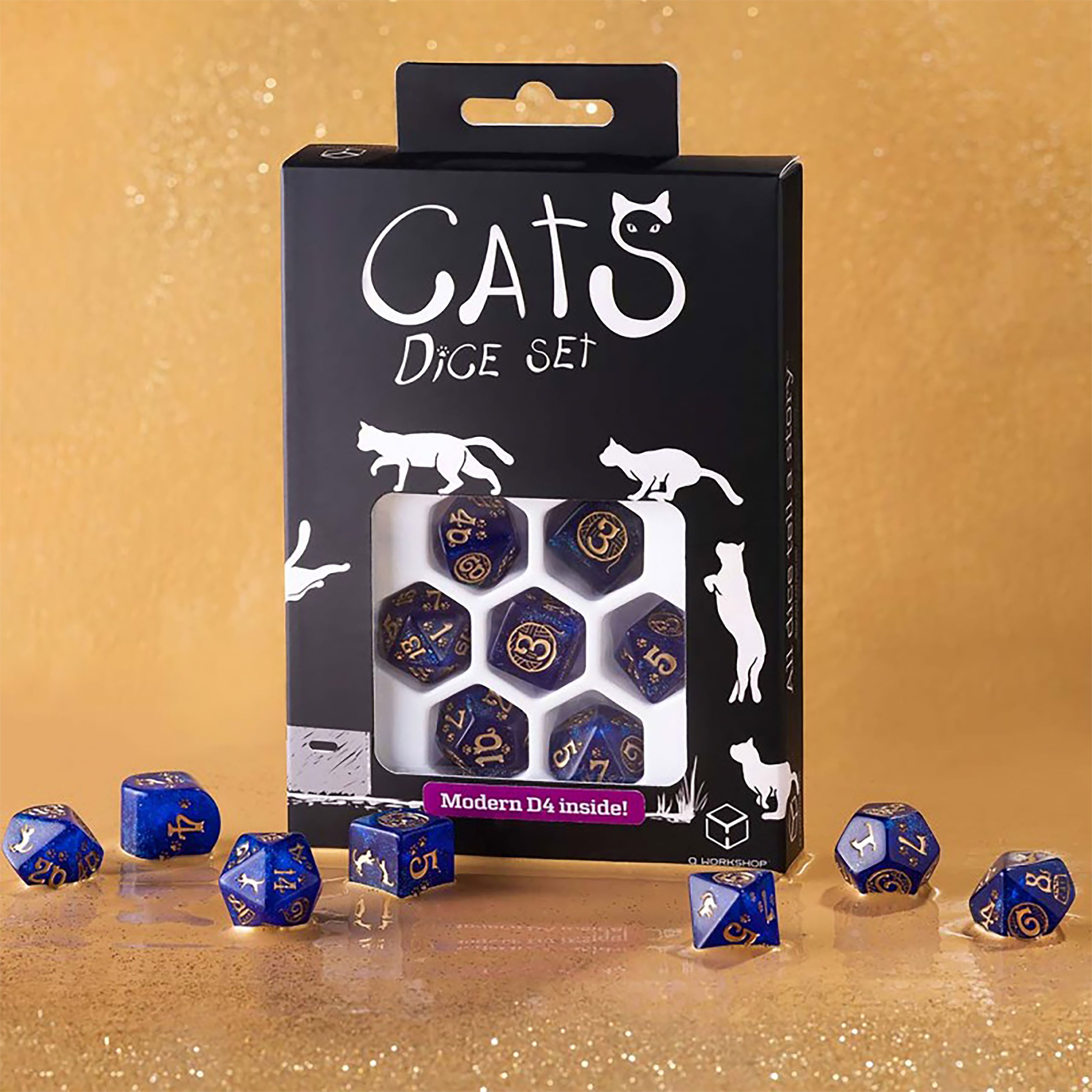 Product image Cats Meowster Modern RPG Dice Set 7pcs