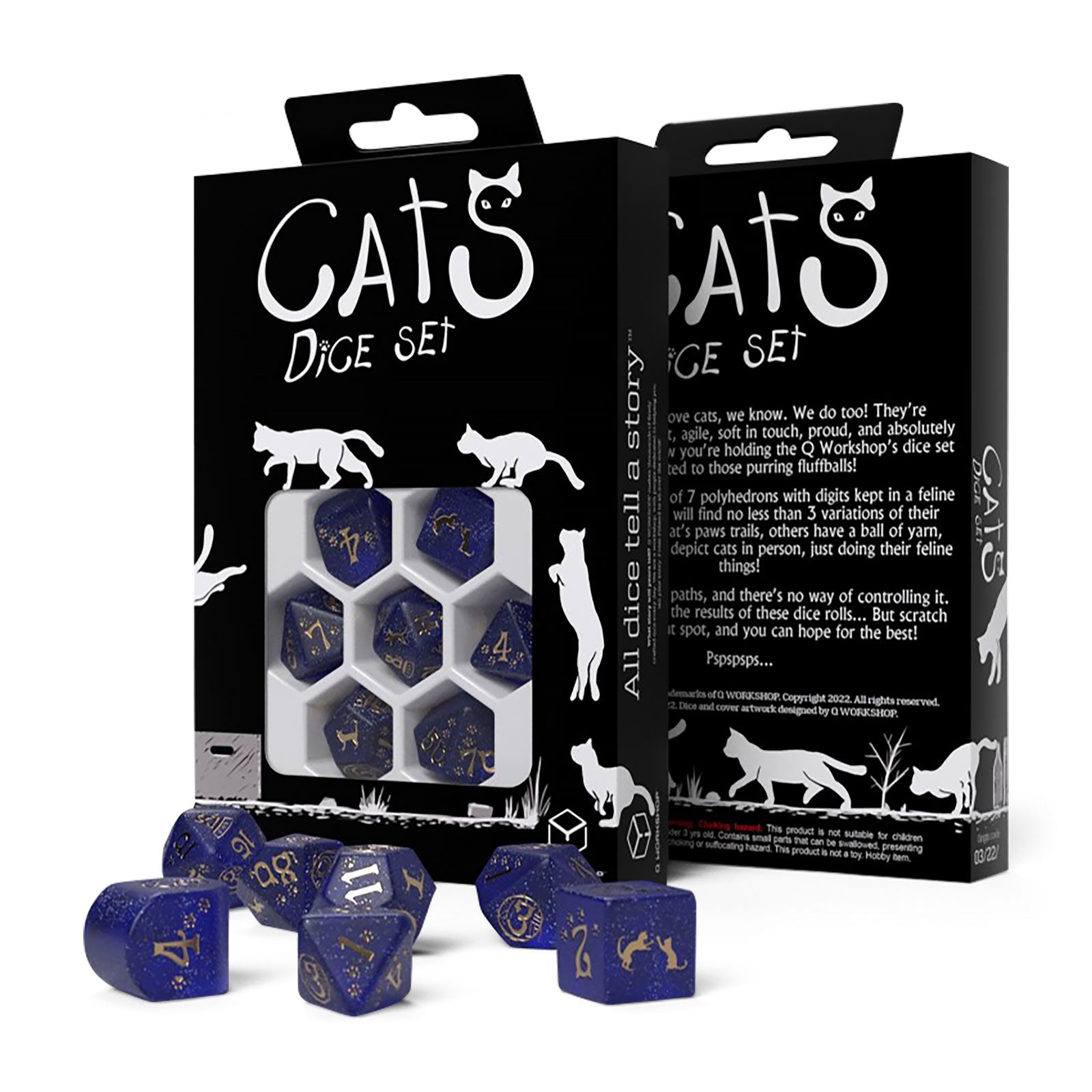 Product image Cats Meowster Modern RPG Dice Set 7pcs