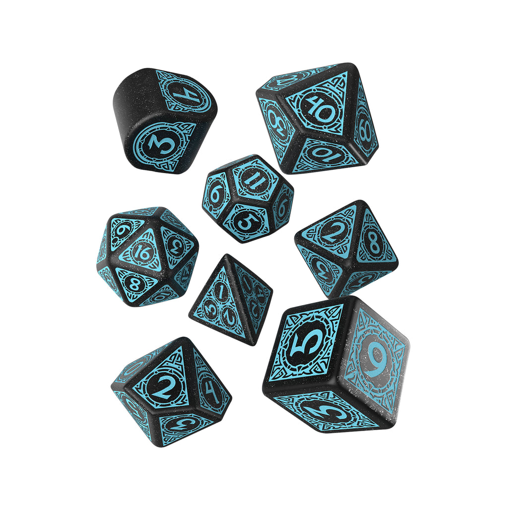 Zdjęcie produktu Viking RPG Zestaw Kości 7-częściowy czarno-niebieski