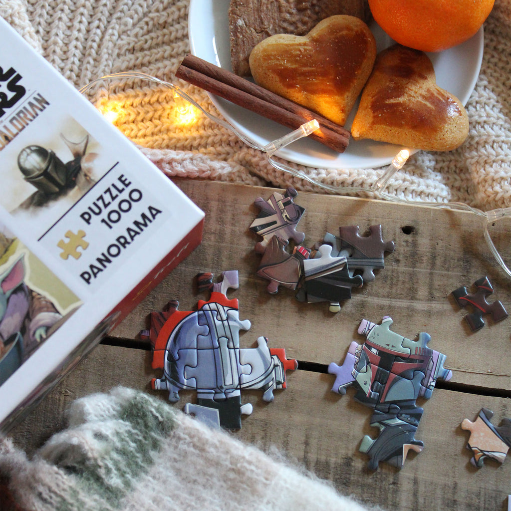 Zdjęcie produktu Mandalorianin z Grogu Puzzle - Star Wars The Mandalorian