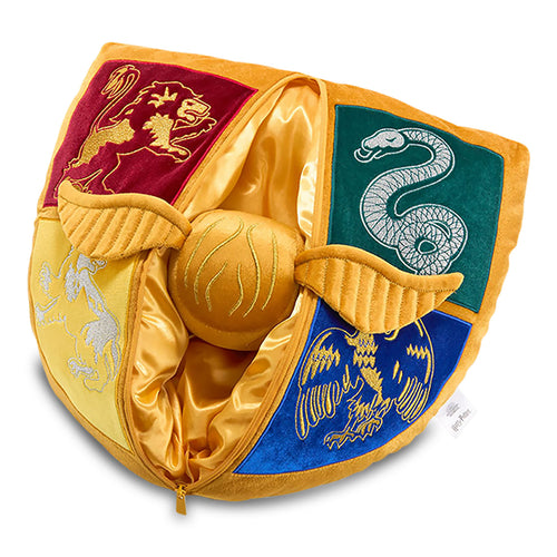 Zdjęcie produktu Harry Potter - Poduszka Hogwarts z pluszową figurką Złotego Znicza