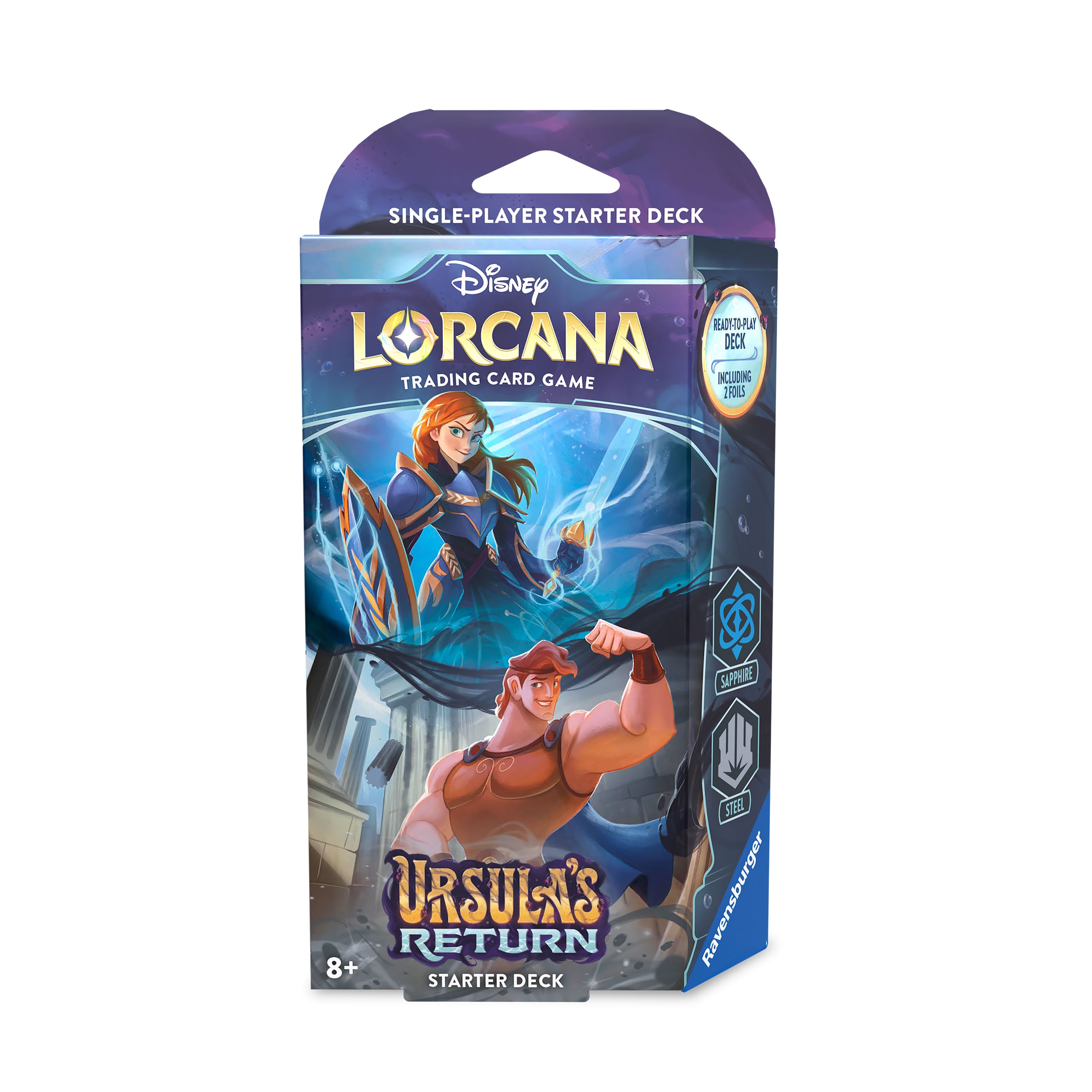 Zdjęcie produktu Disney Lorcana Zestaw Startowy Szafir i Stal - Powrót Ursuli Gra Karciana