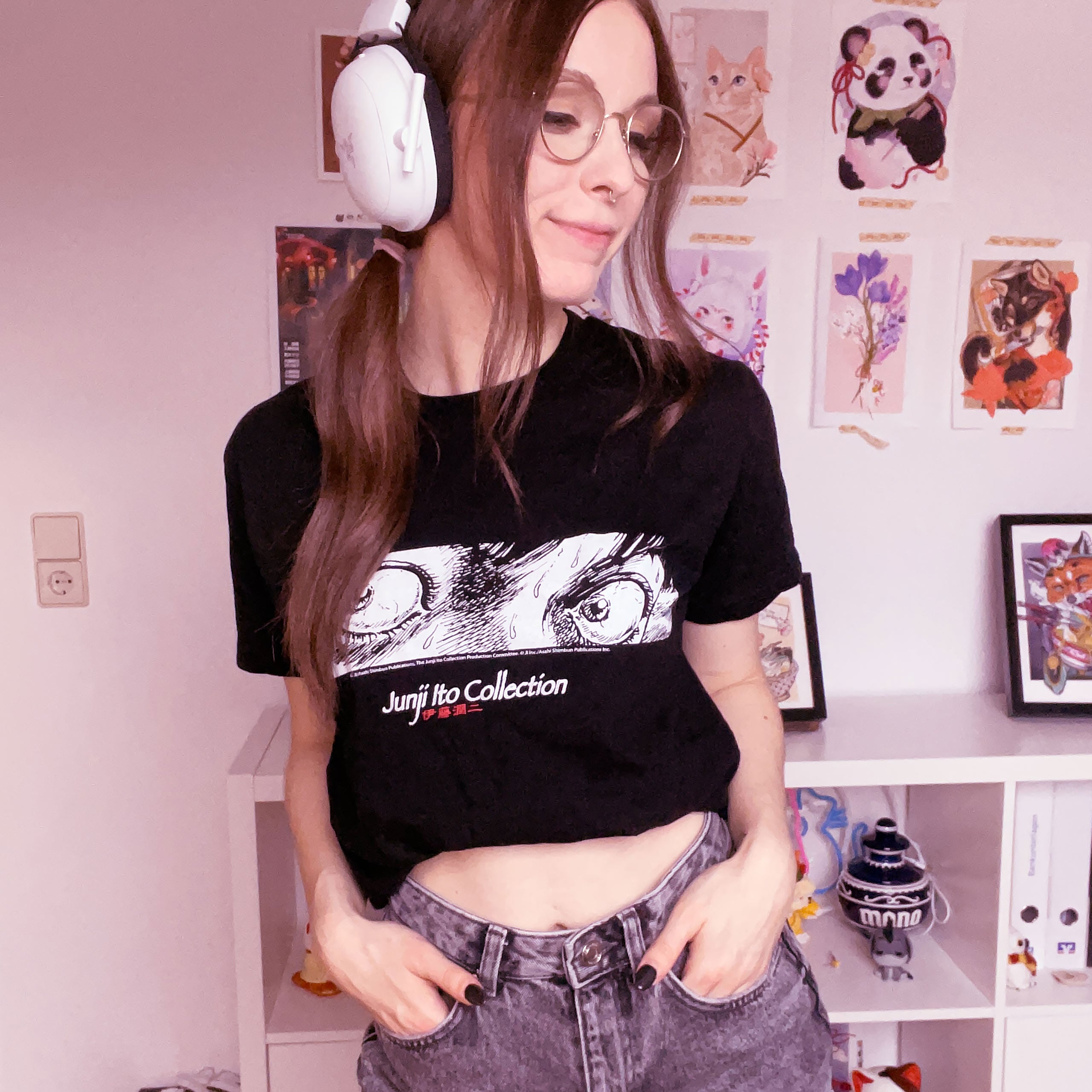 Zdjęcie produktu Junji Ito - Eyes T-Shirt czarne
