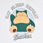 Product image Pokemon - Snorlax Eat Sleep Repeat T-Shirt white