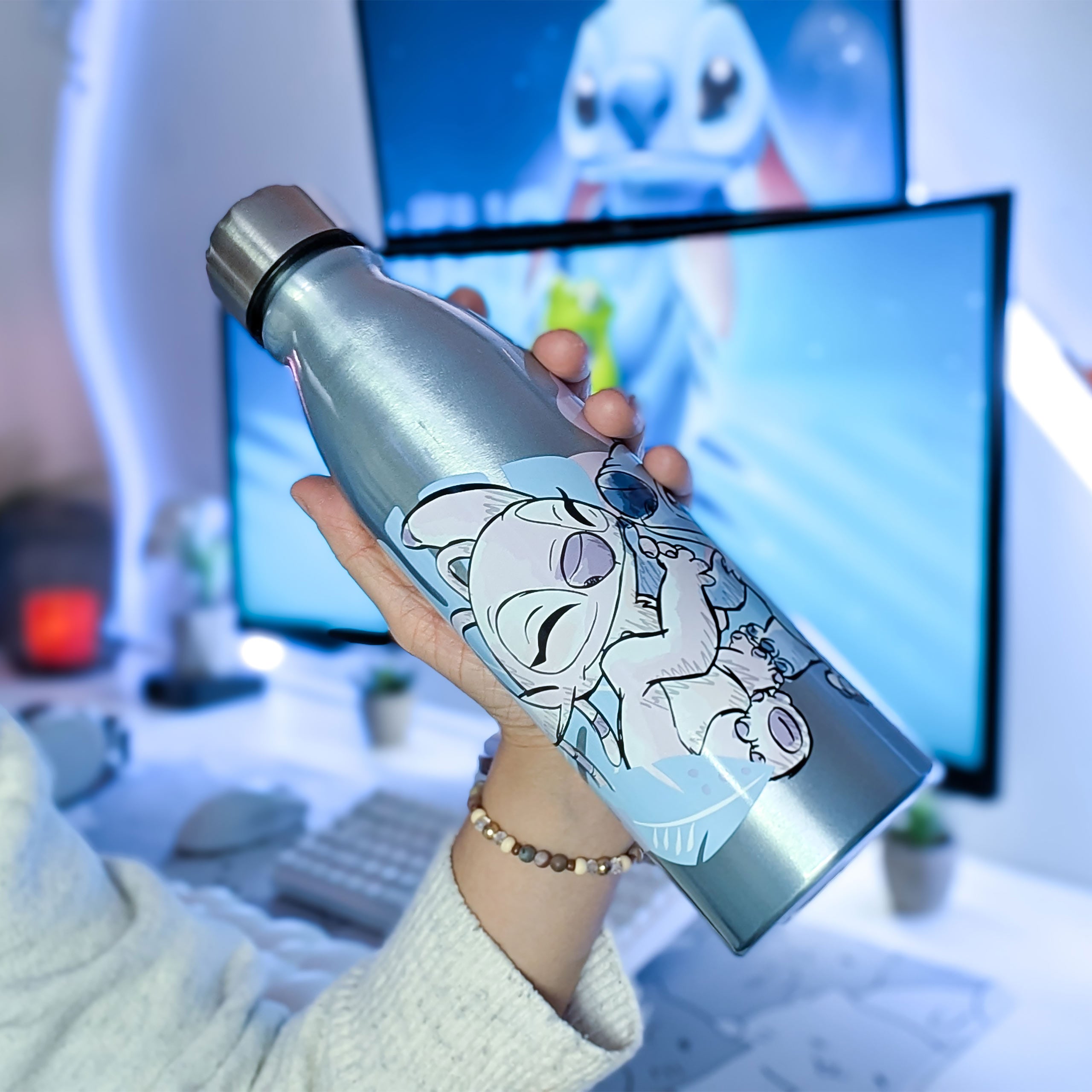 Zdjęcie produktu Lilo & Stitch - Butelka na napoje z Angel i Stitchem