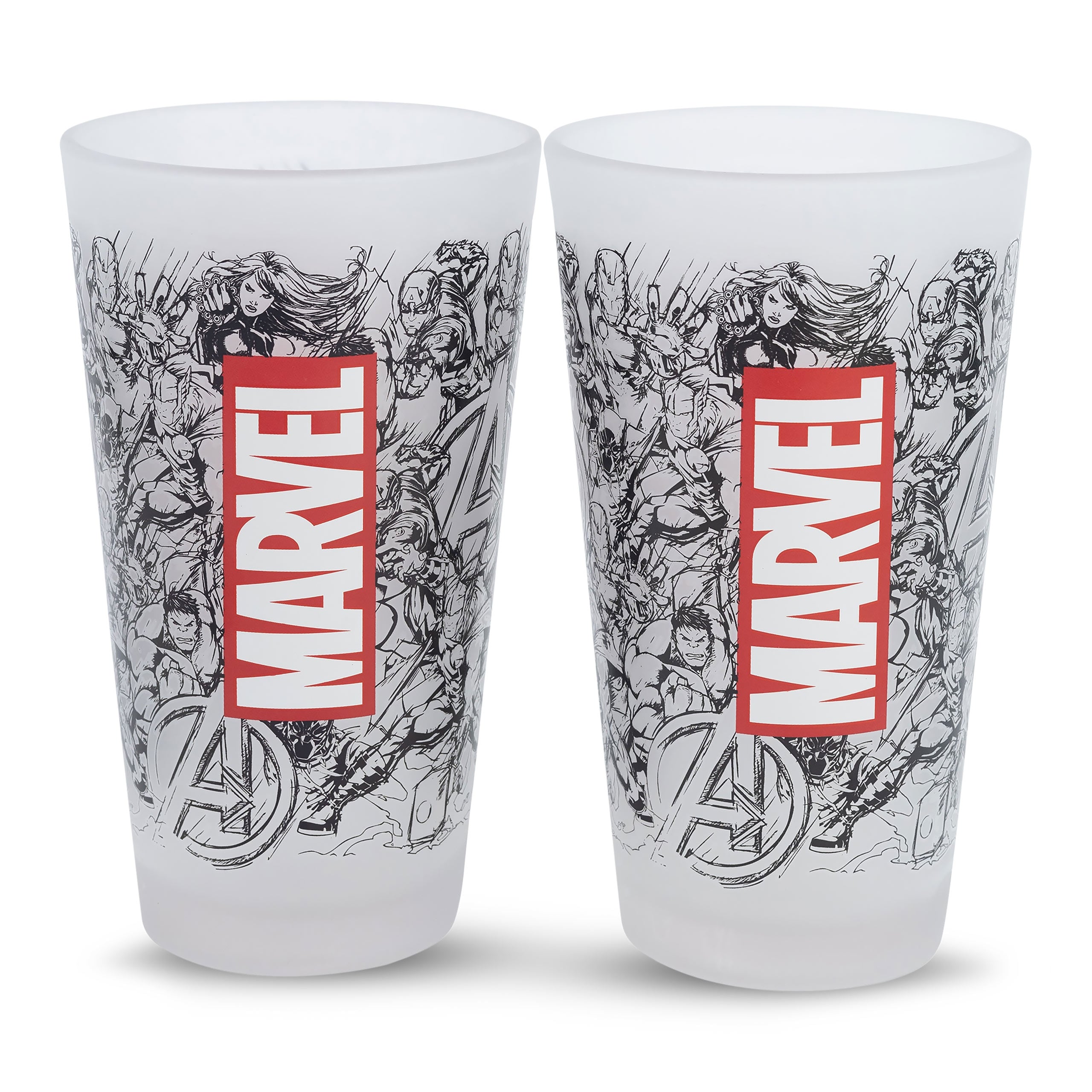 Zdjęcie produktu Marvel - Zestaw 2 szklanek komiksowych