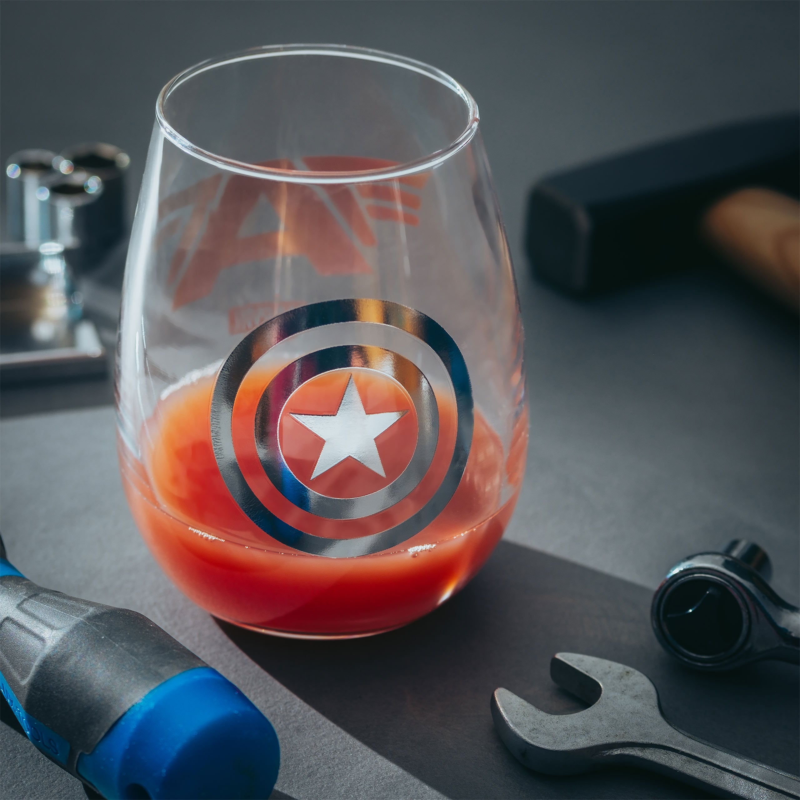 Zdjęcie produktu Marvel Avengers - Zestaw 2 szklanek Iron Man & Kapitan Ameryka