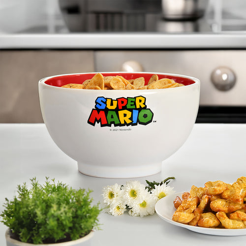 Zdjęcie produktu Super Mario - Miska na płatki z logo